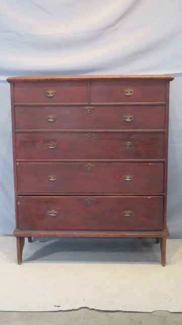 18th century New England mule chest (1 of 11)