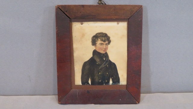 Early 19th century watercolor of young man (1 of 7)