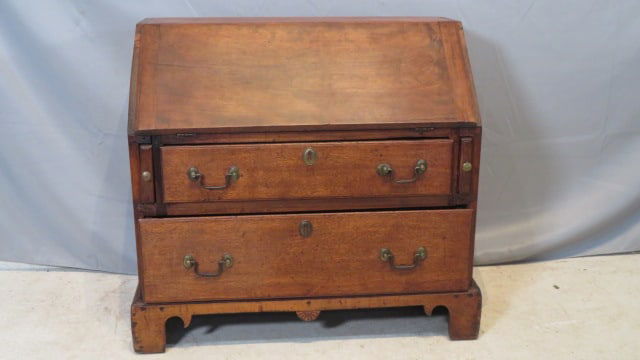 Early walnut child's slant lid desk (1 of 16)
