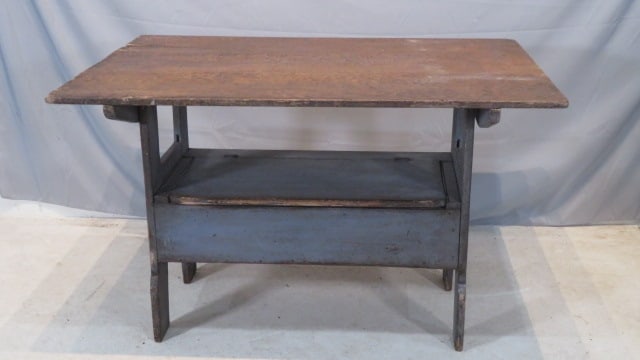 19th century Pa. painted hutch table (1 of 8)