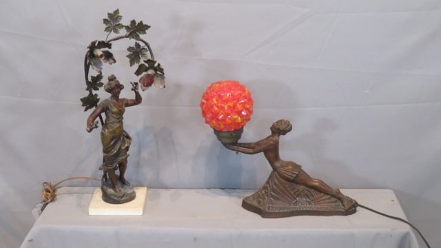 2 lamps, Art Deco and Art Nouveau style (1 of 8)