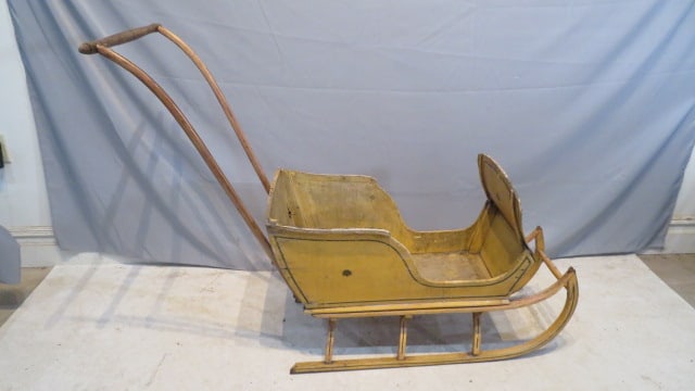 Painted child's push sleigh (1 of 7)