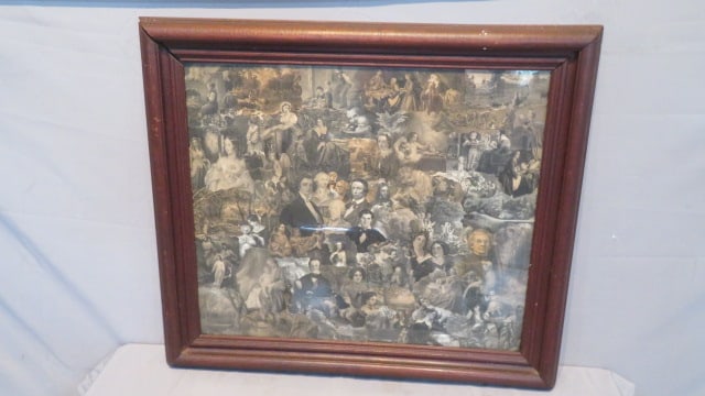 Collage of very early cut-outs of people (1 of 6)