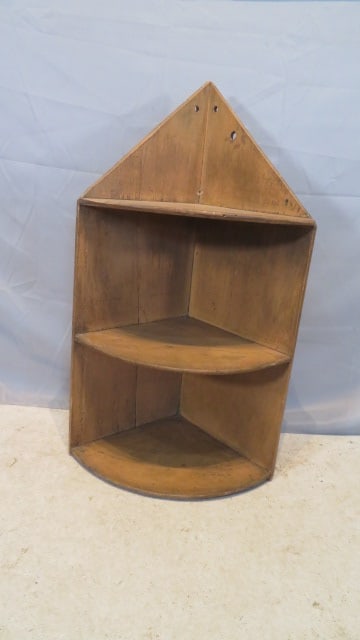 Painted hanging set of corner shelves (1 of 4)