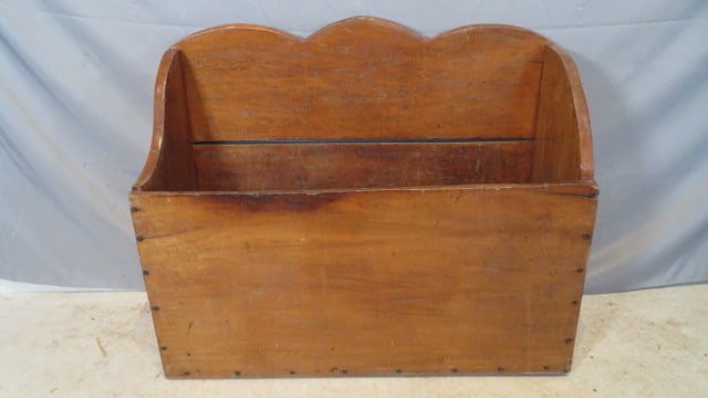 Maple kitchen stove kindling wood box (1 of 6)