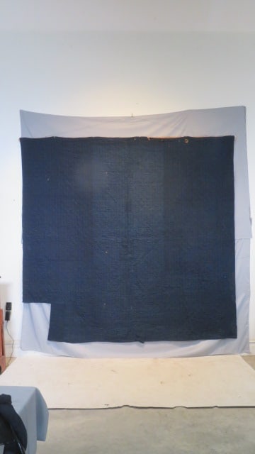 18th century dark blue linsey woolsey (1 of 14)