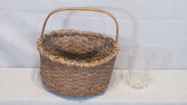 2 misc. items, early basket and flip glass (1 of 9)