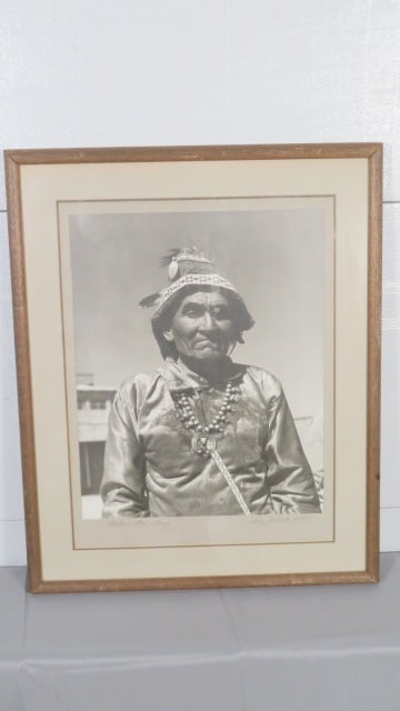 Framed photo of Navajo Medicine Man (1 of 5)