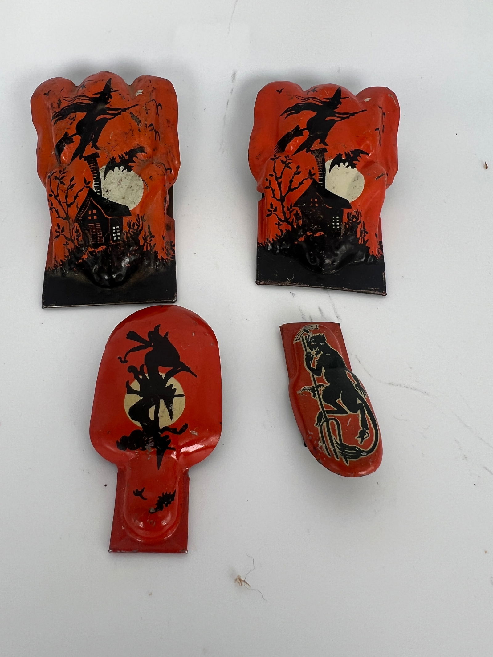 Group of 4 Tin Litho Clickers Noise Makers (1 of 10)