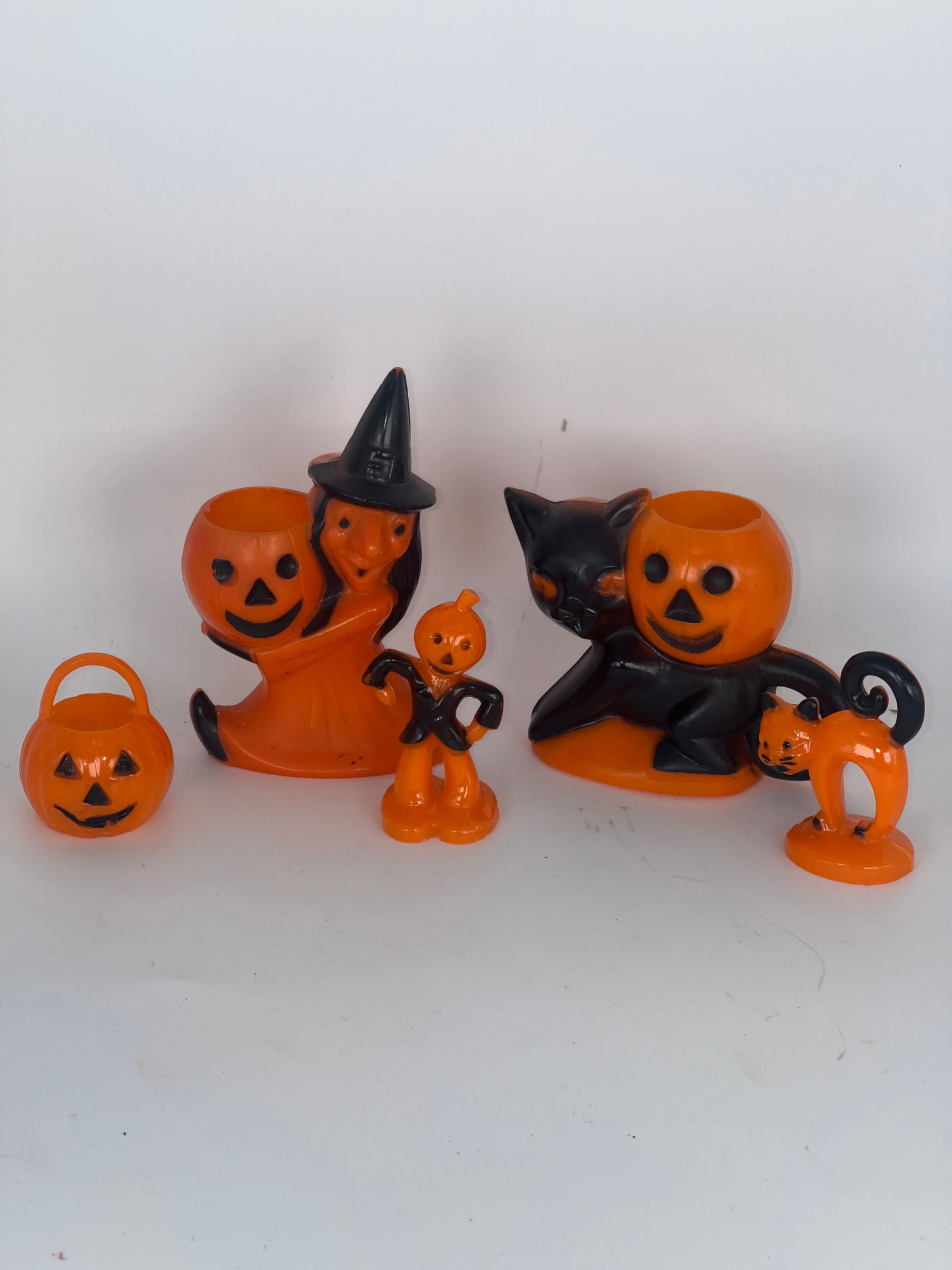 Group of 1950's Plastic Candy Containers & Cake Toppers (1 of 6)