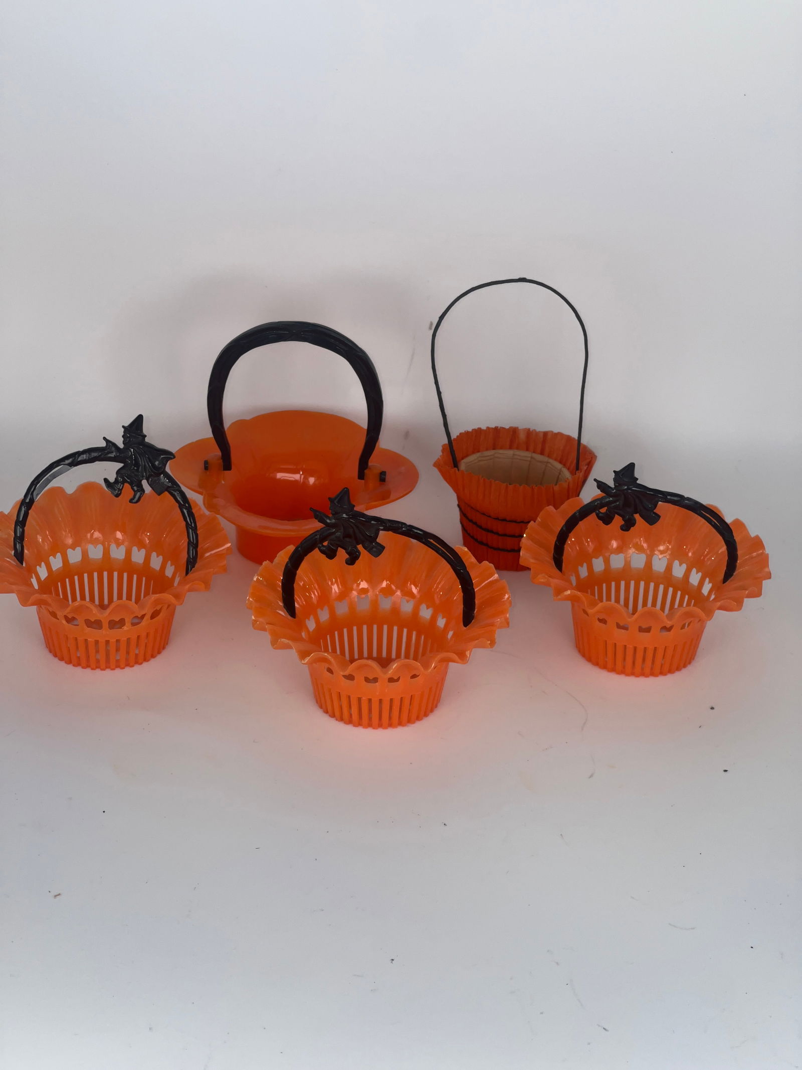 Five Halloween Basket Candy Containers (1 of 8)
