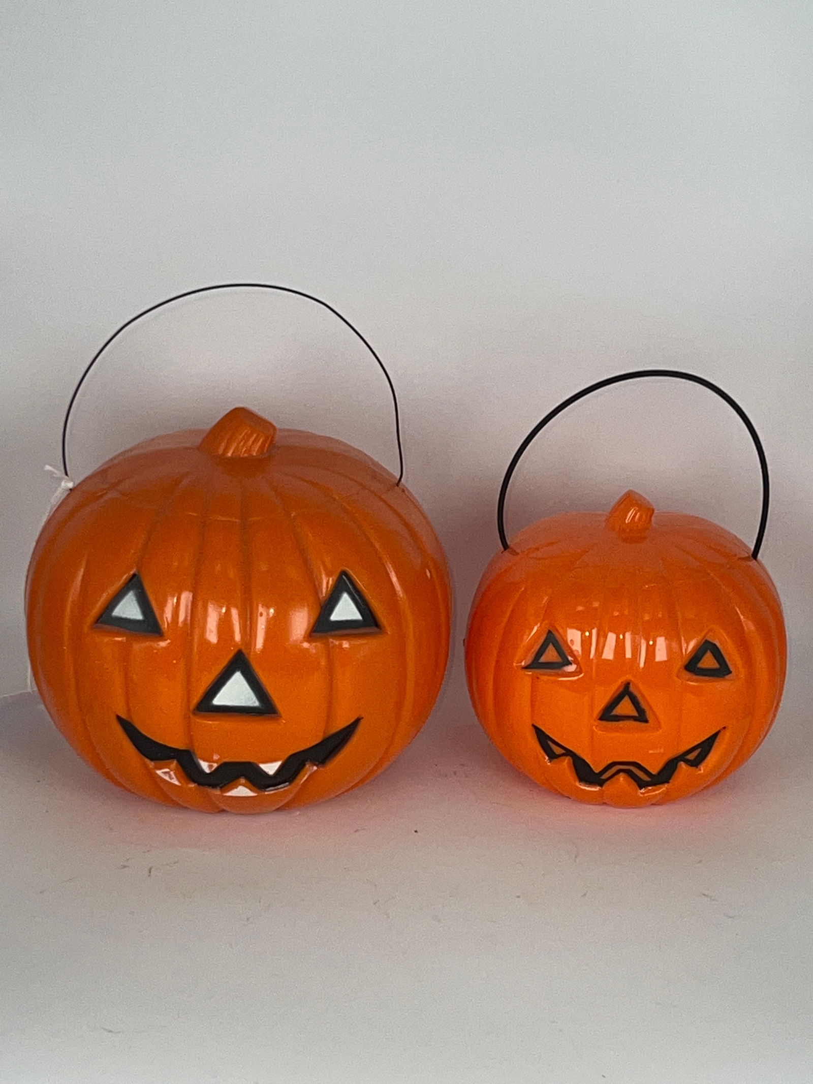 Two Plastic Jack O' Lantern Candy Containers (1 of 5)