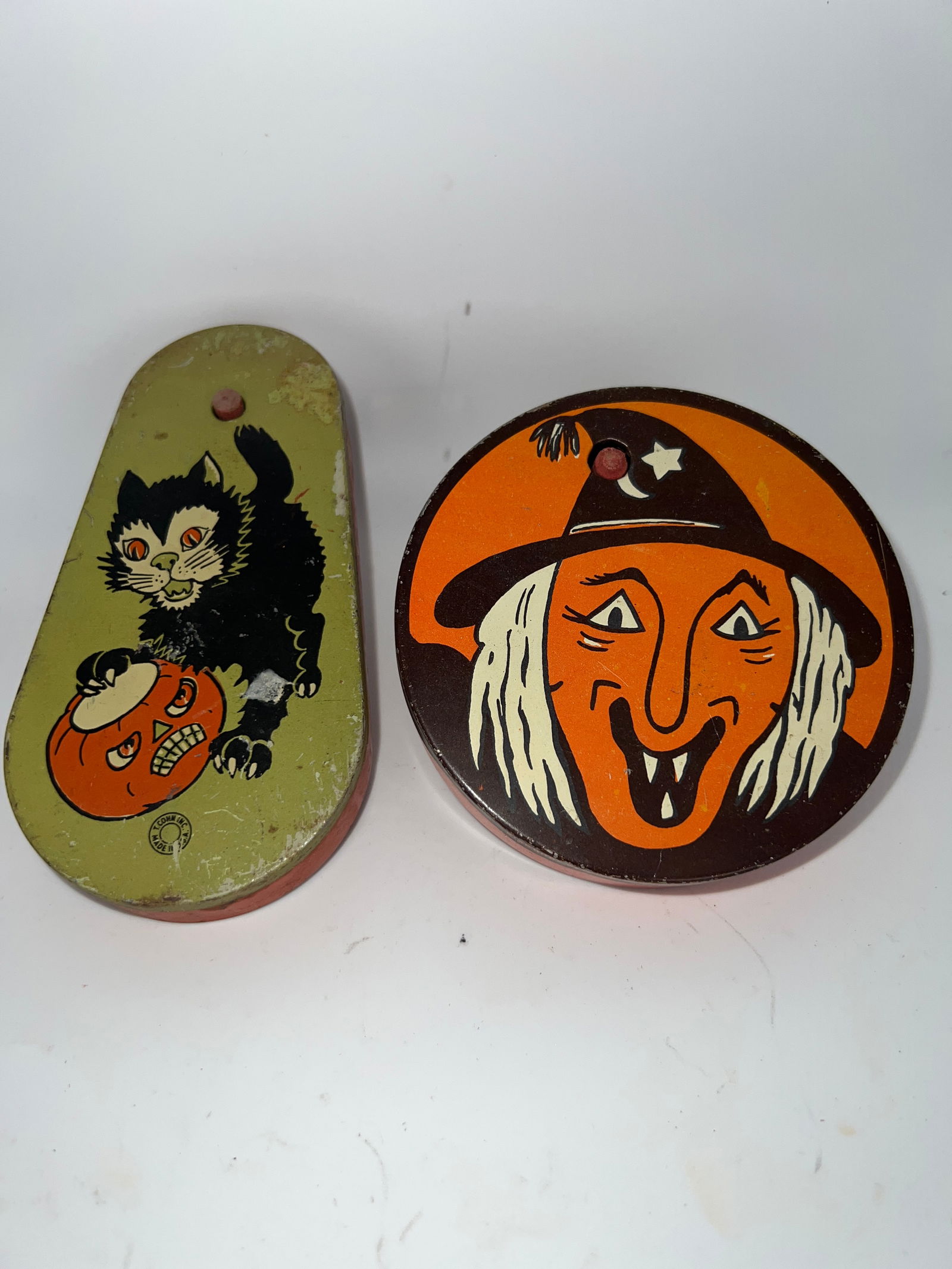 Two 1930's Ratchet Noise Makers (1 of 4)