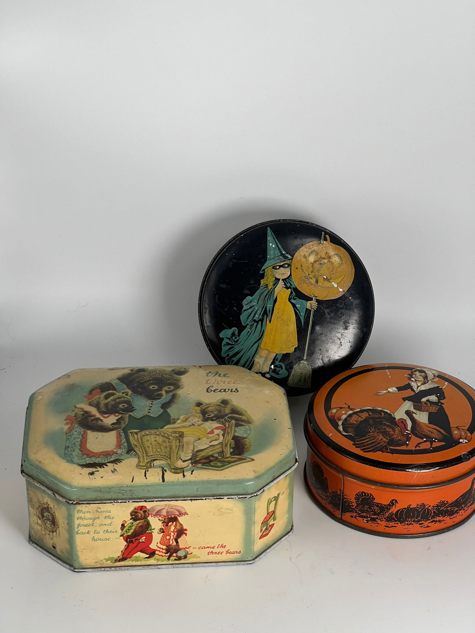 Three Tin Candy Containers (1 of 10)