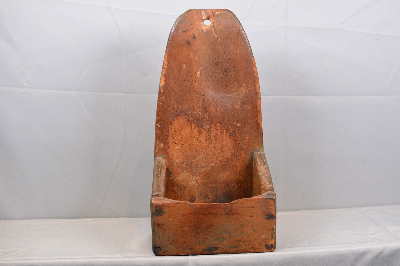 Early Hanging Wooden Wall Pocket (1 of 7)