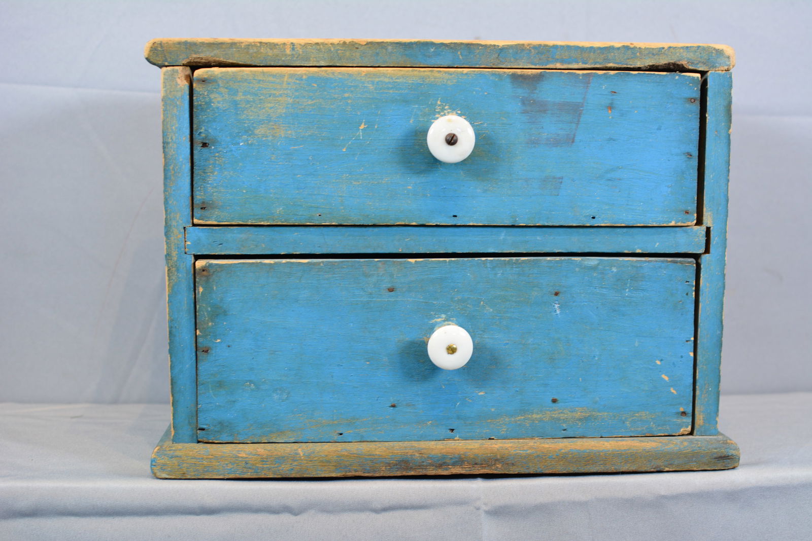 Small Set of Blue Painted Drawers (1 of 7)
