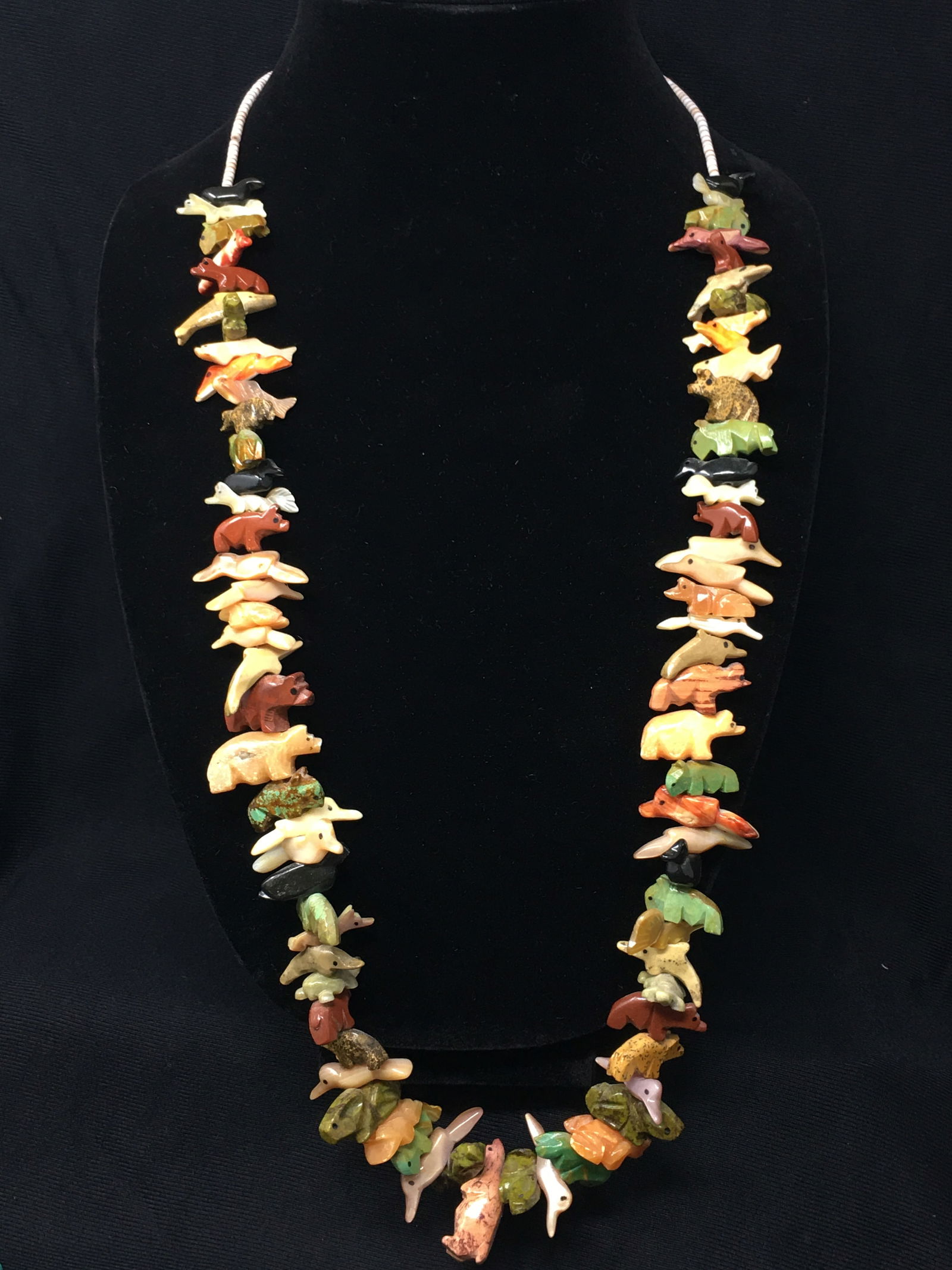 Native American Carved Animal Fetish Necklace (1 of 5)