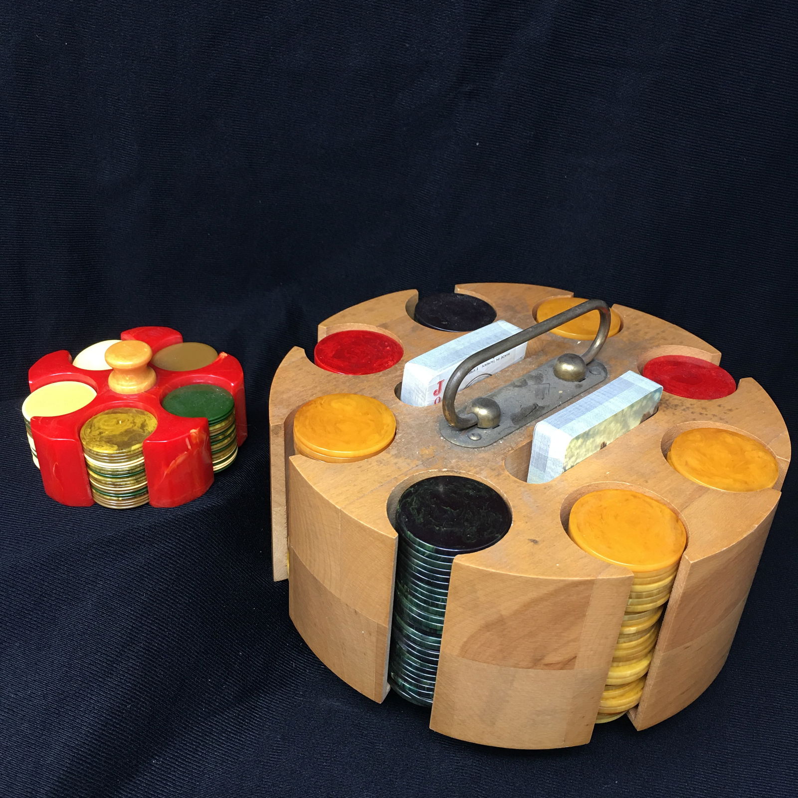 (2) Bakelite Poker Chip Sets (1 of 6)