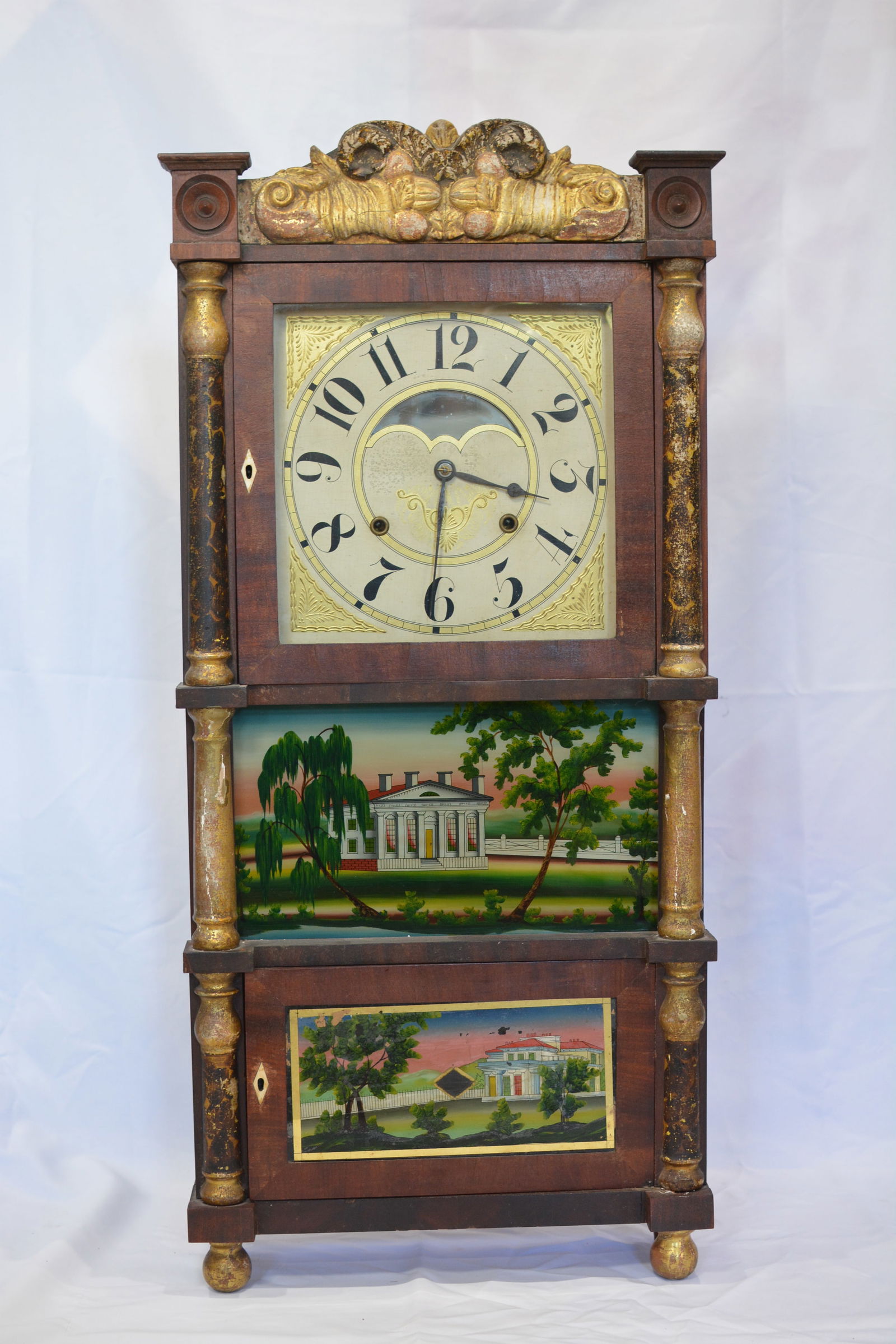 Attributed to Birge & Mallory 8 day shelf clock (1 of 10)