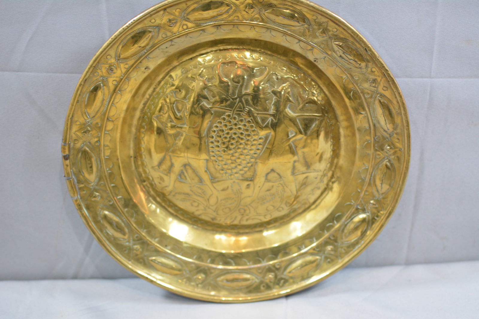 17th Century Brass Alms Dish (1 of 4)