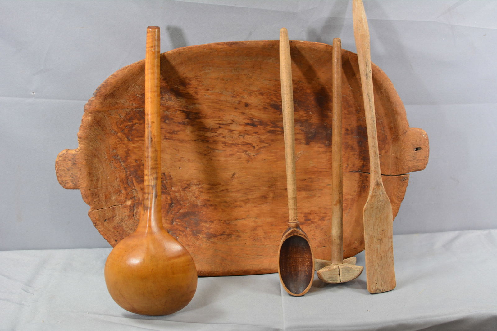 Four Pieces of Woodenware & Wooden Bowl (1 of 7)