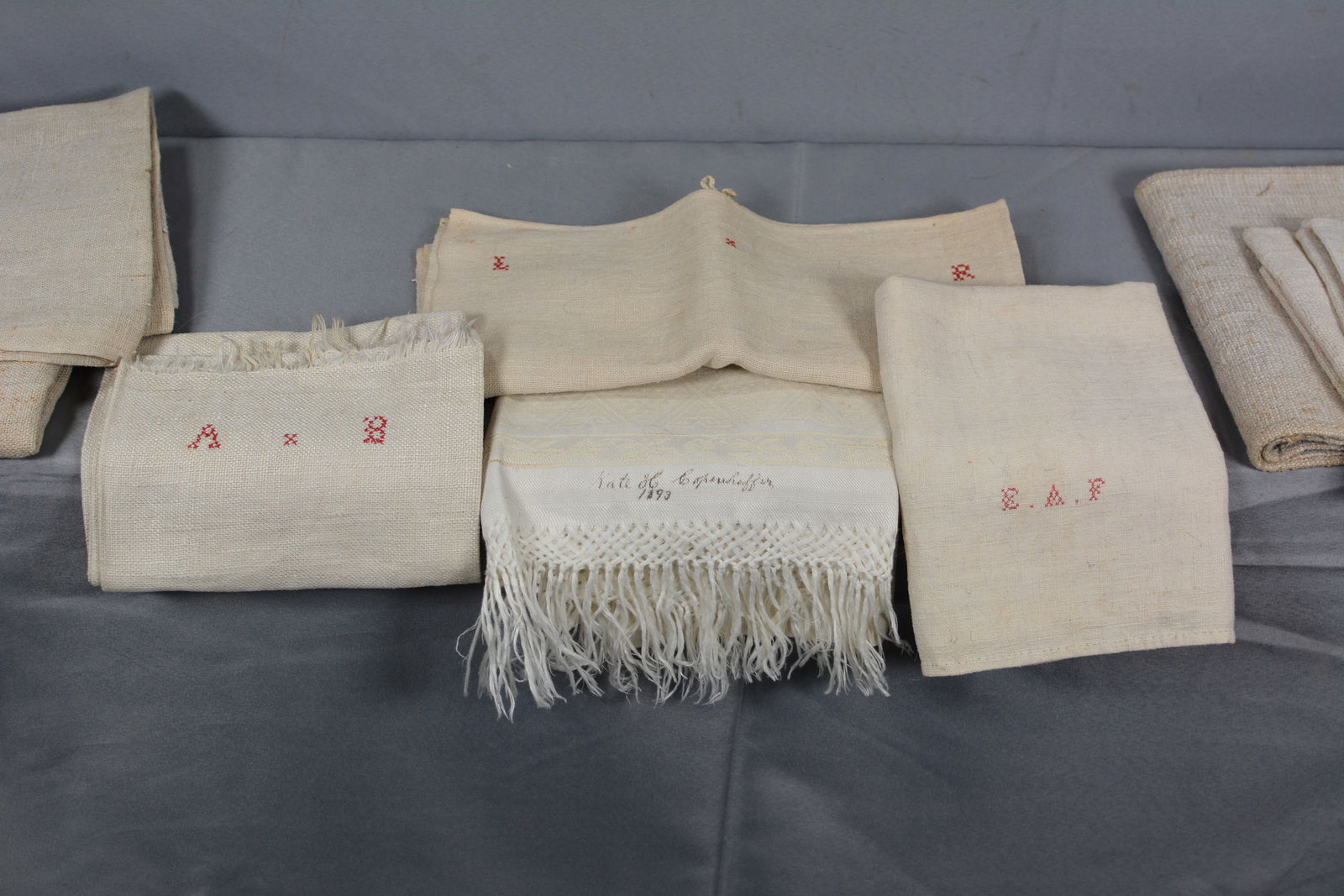 Group of Early Linens Dated 1893 (1 of 6)