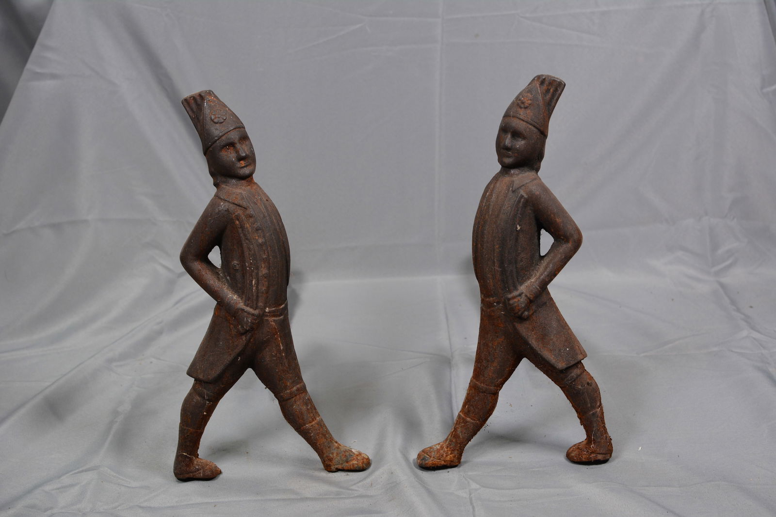 Hessian Soldier Andirons  19th Century (1 of 4)