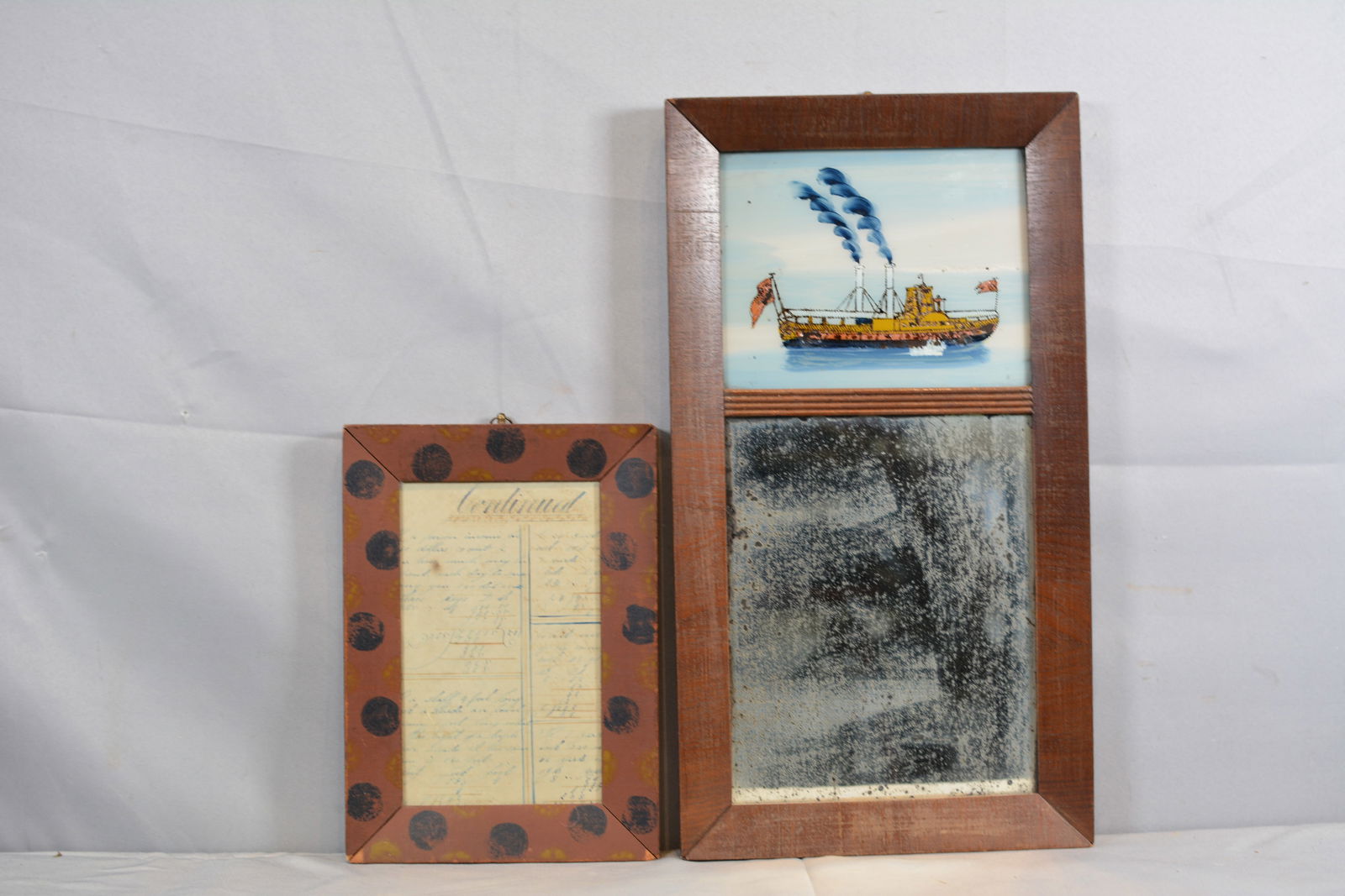 Federal Mirror and Original paint decorated Frame (1 of 4)