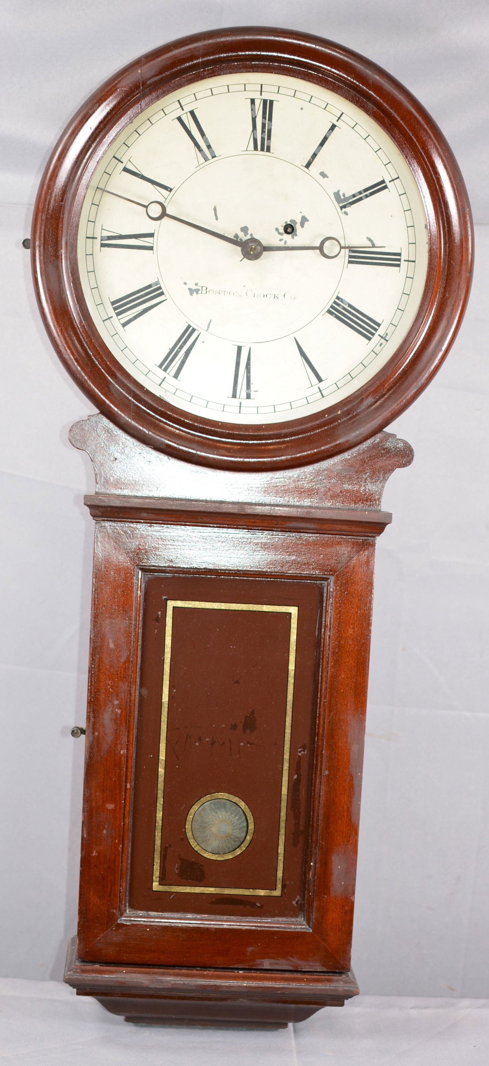 Boston Clock Co. Wooden Case Hanging Clock (1 of 4)