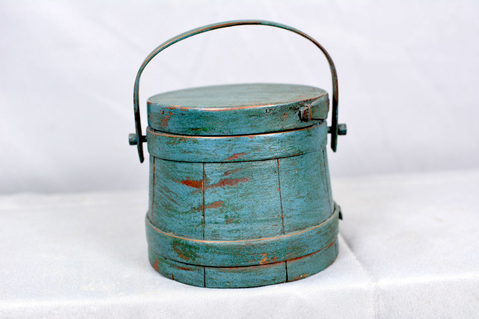 Small Firkin in Old Blue Paint (1 of 8)