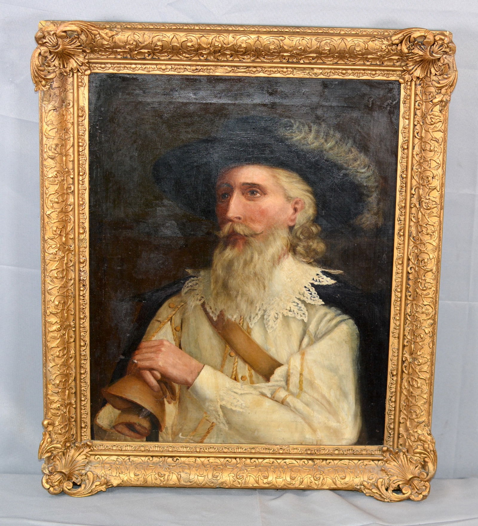 Oil on Canvas Portrait Renaissance Gentleman (1 of 5)