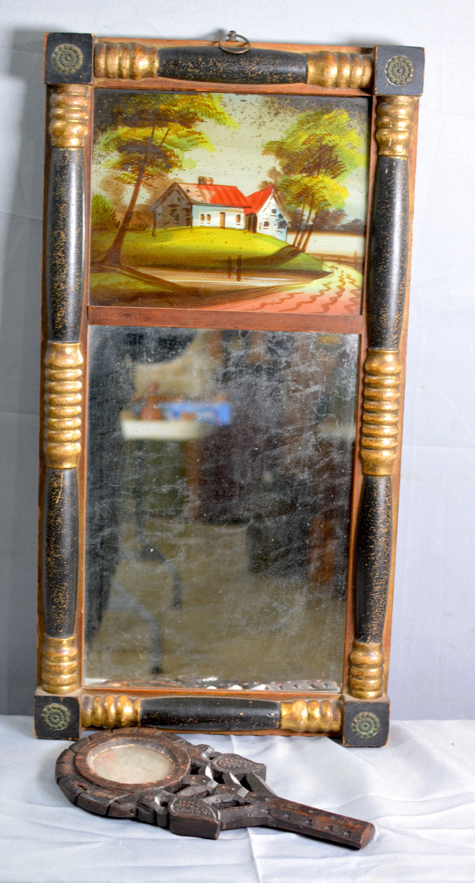 Federal Mirror w/ Reverse Painted Glass (1 of 5)
