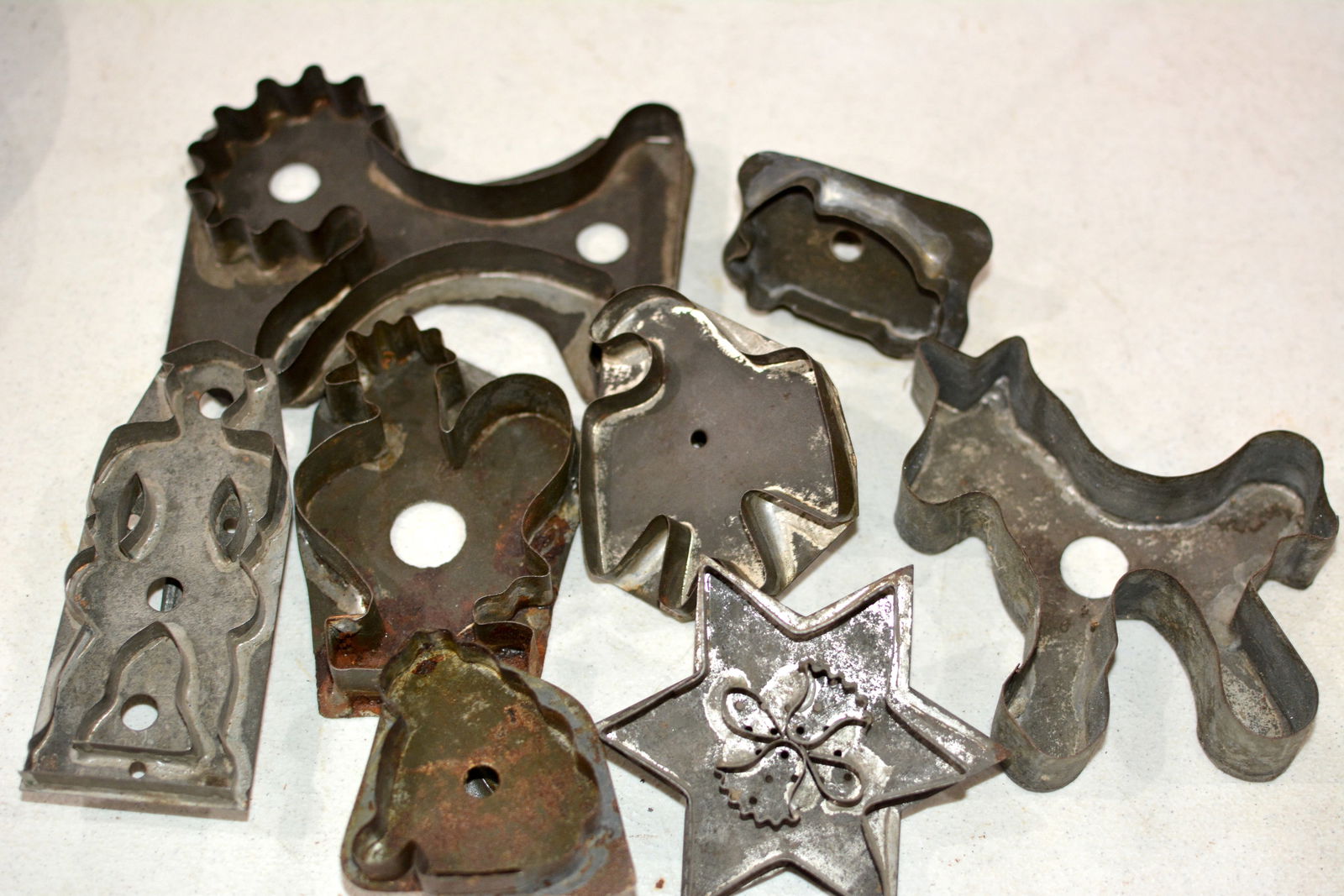 Group of Early Tin Cookie Cutters (1 of 5)