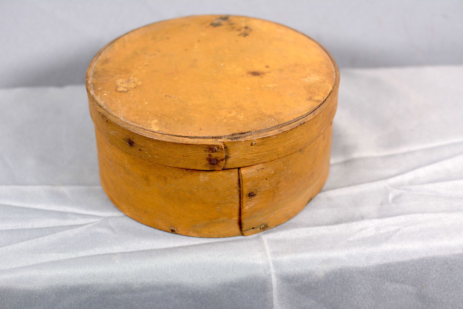 Painted Pantry Box in Original Mustard Paint (1 of 4)