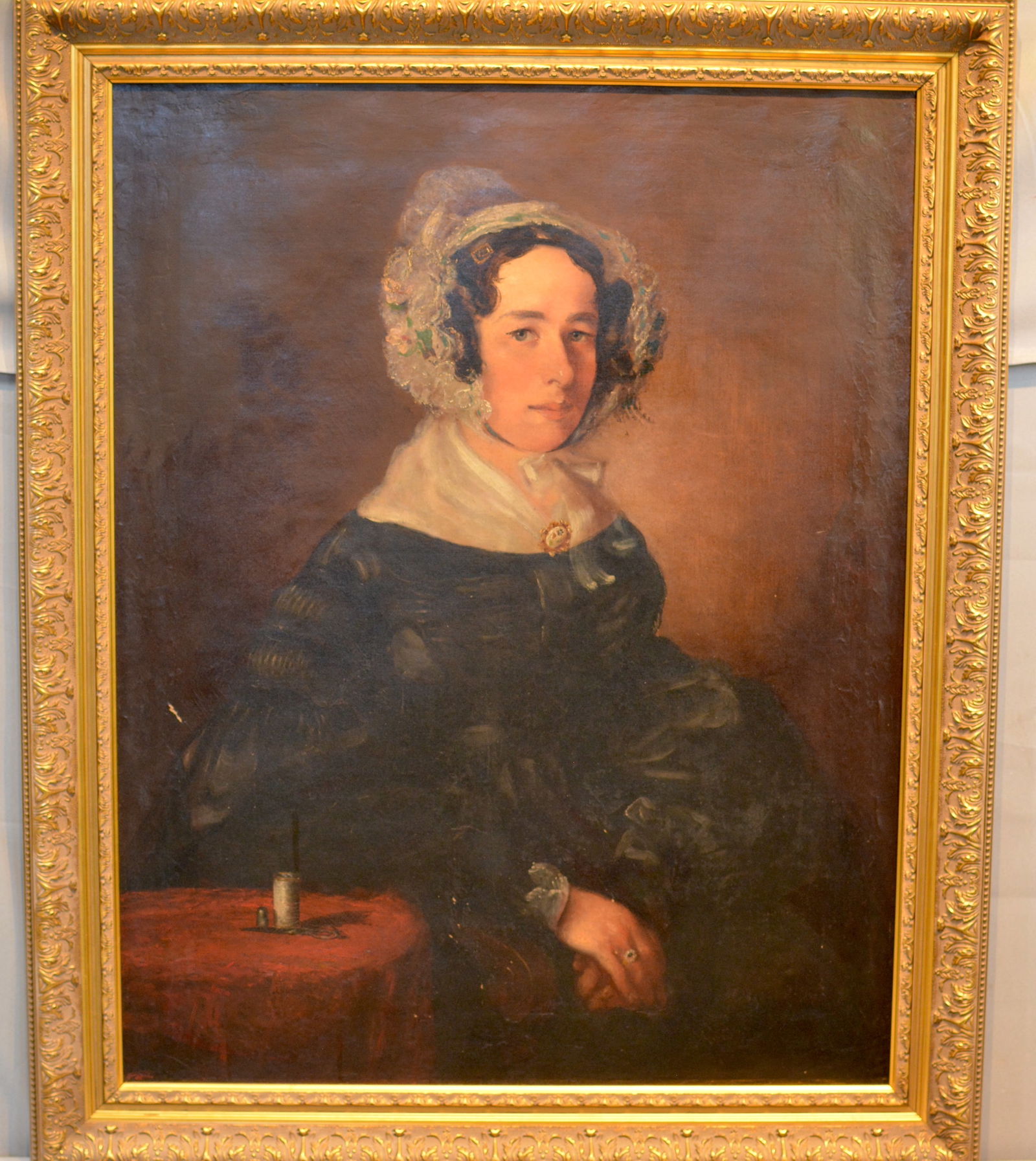 Oil on Canvas 19th Century Portrait of Lady (1 of 7)