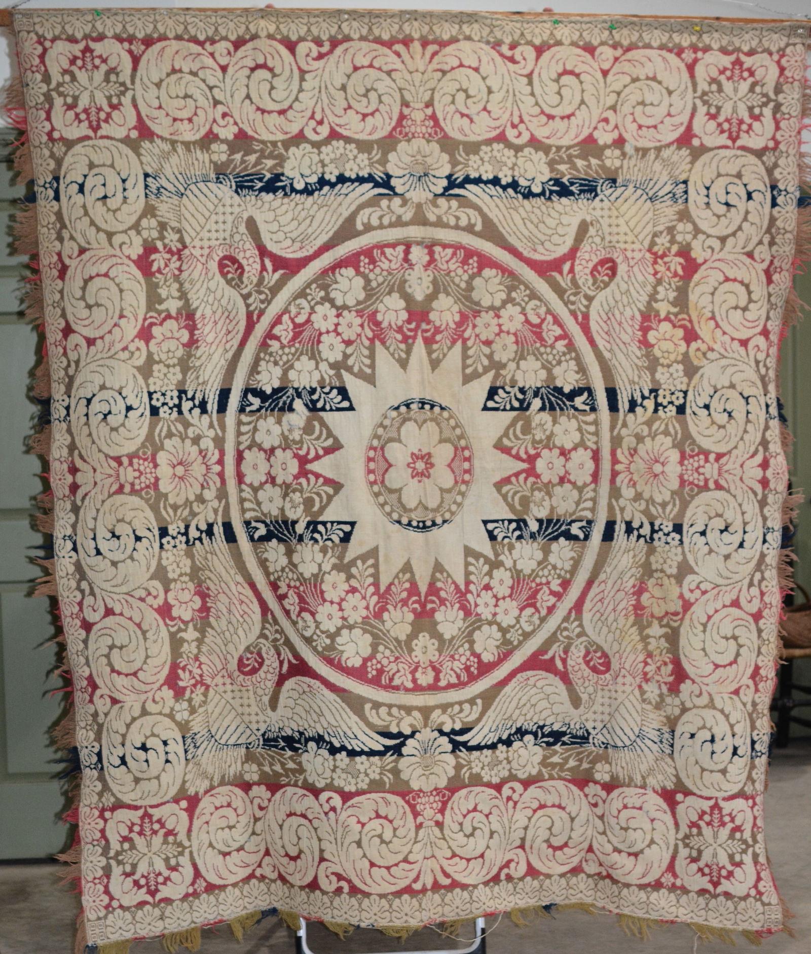 Overshot 4 Color Coverlet (1 of 9)