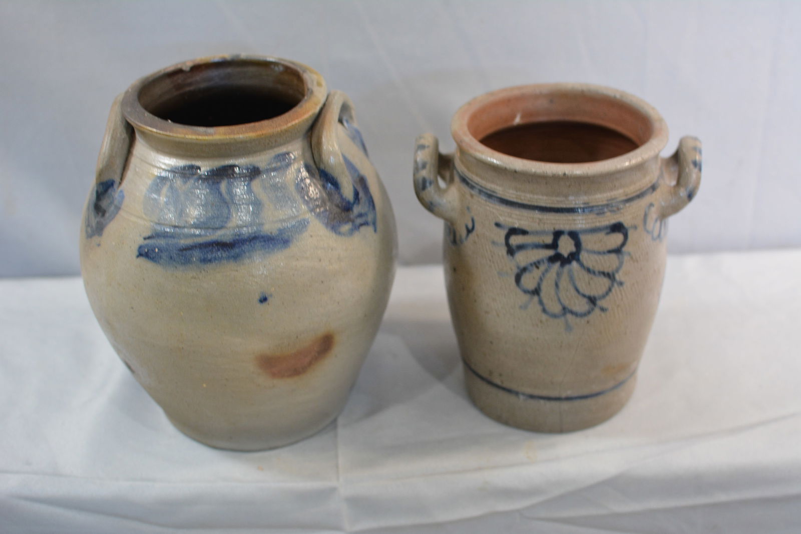 Two Pieces of Blue Decorated Stoneware (1 of 13)