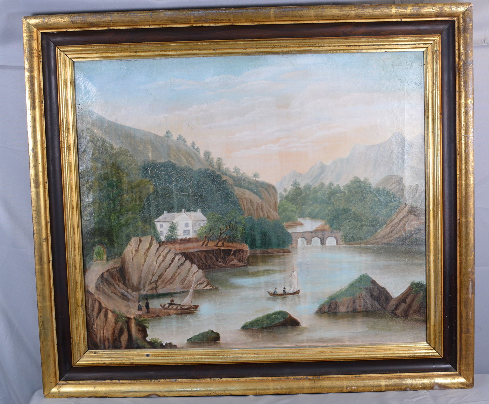 O/C Delaware River Water Gap landscape painting (1 of 6)