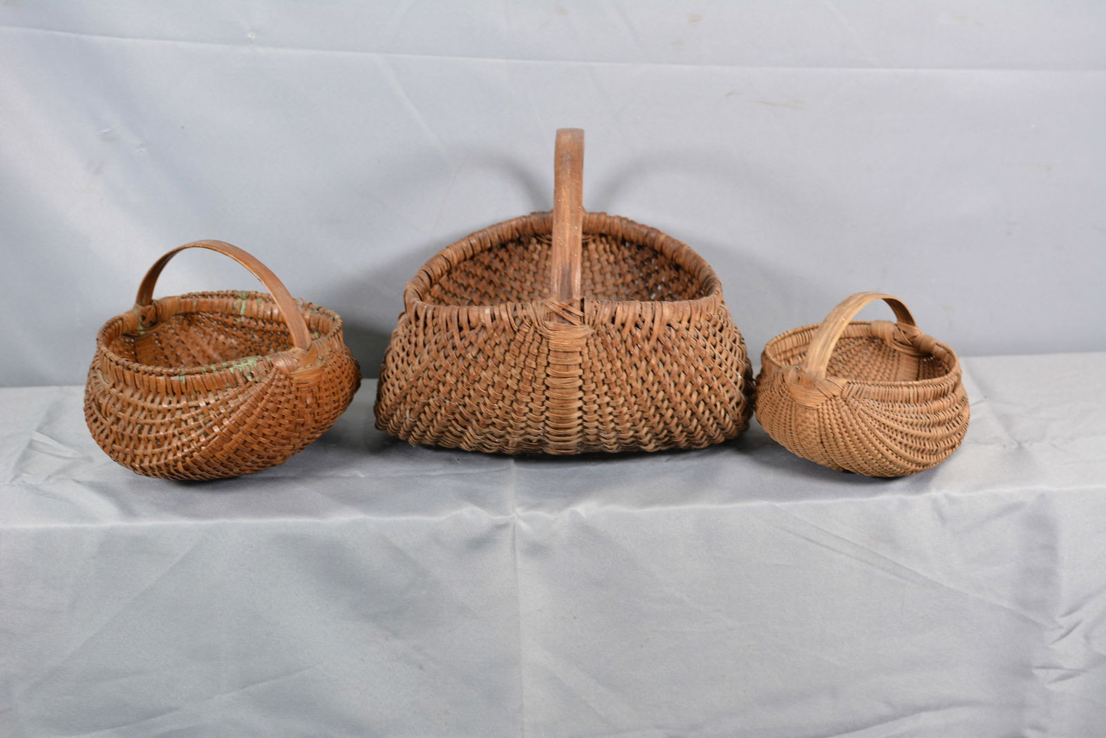 Three Early Buttocks Baskets (1 of 5)