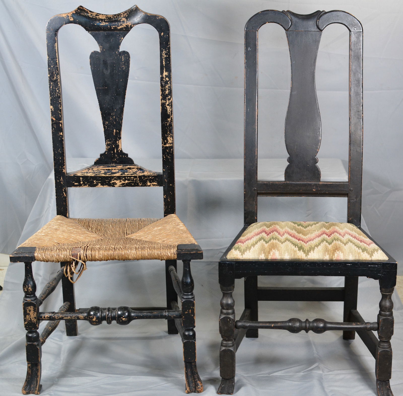 Two Period Queen Anne side chairs (1 of 4)