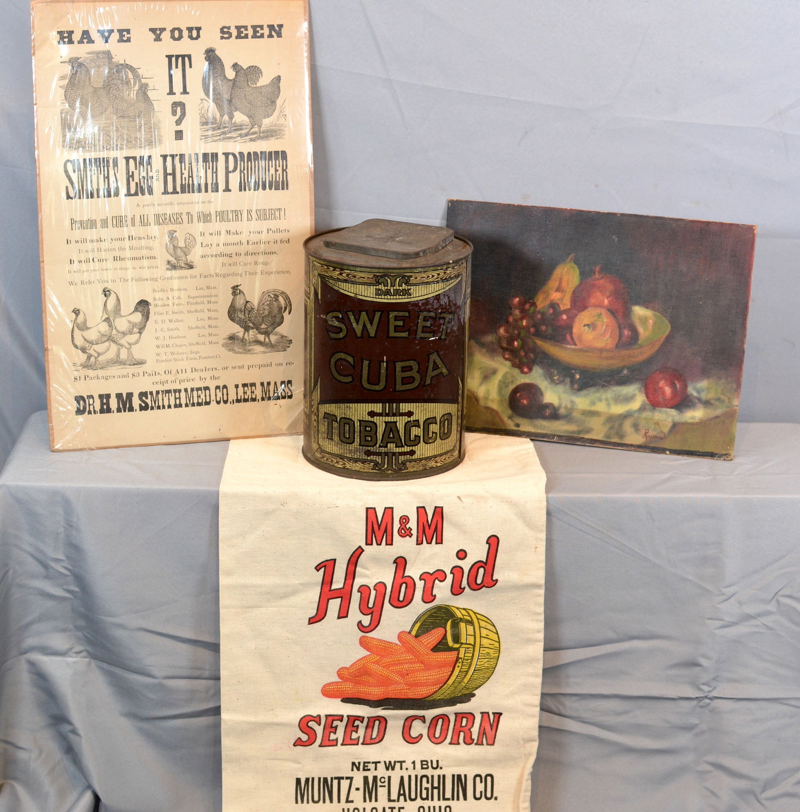 Sweet Cuba Tobacco Tin & Veterinary Advertising Poster (1 of 7)