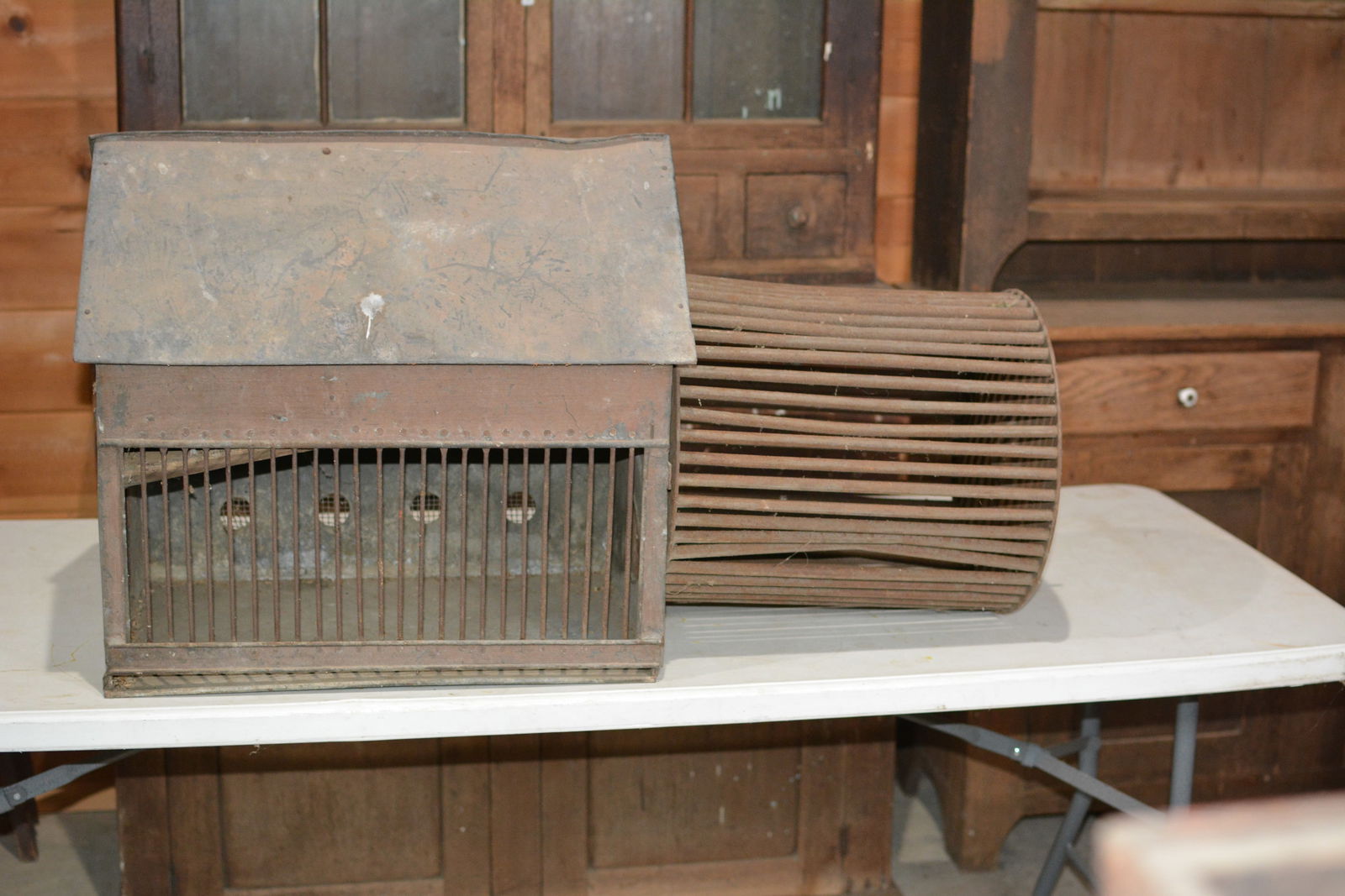 Folk Art Pet Squirrel  Cage (1 of 4)
