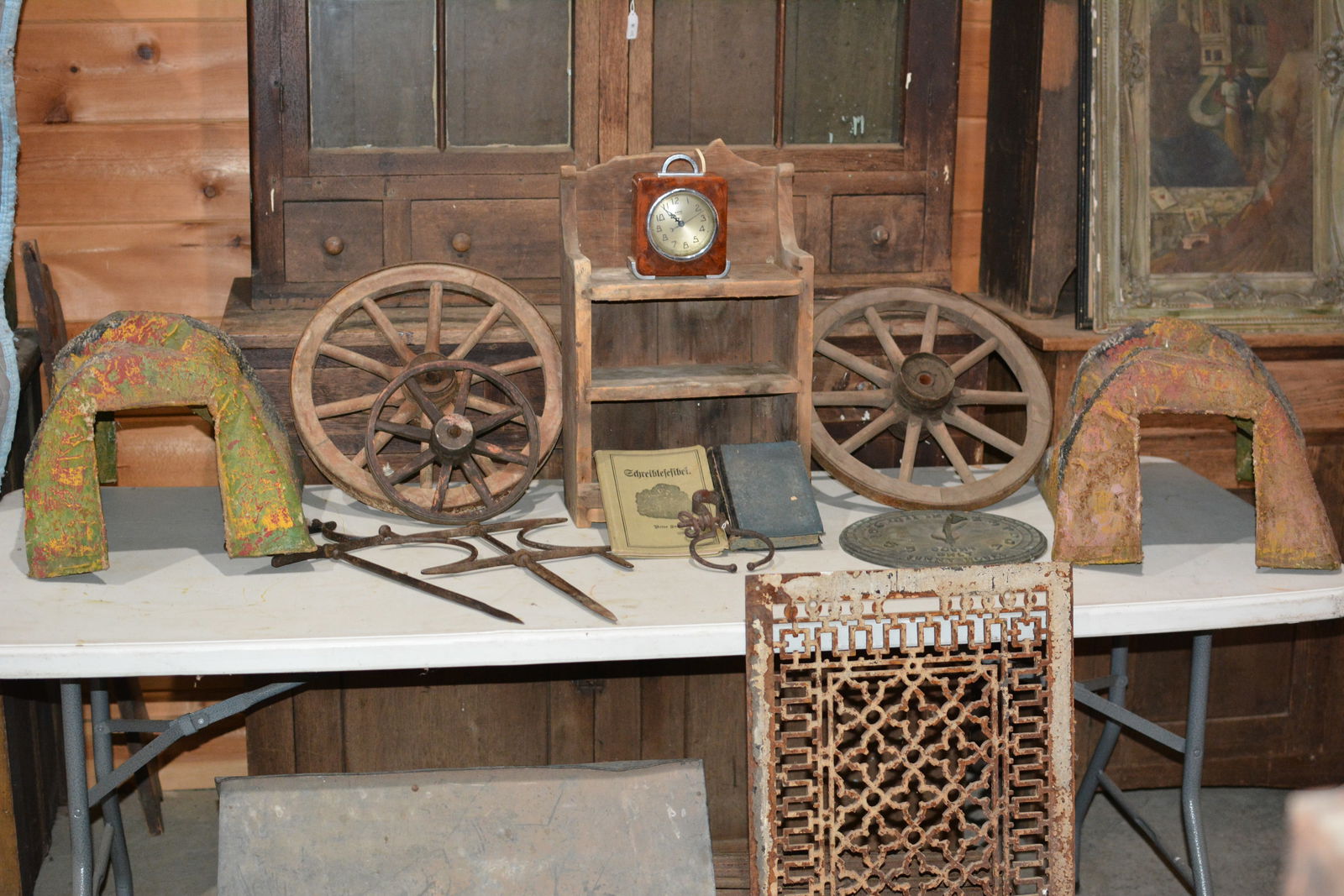 Cast Iron Grate, Model Train Tunnel & Other Items (1 of 7)