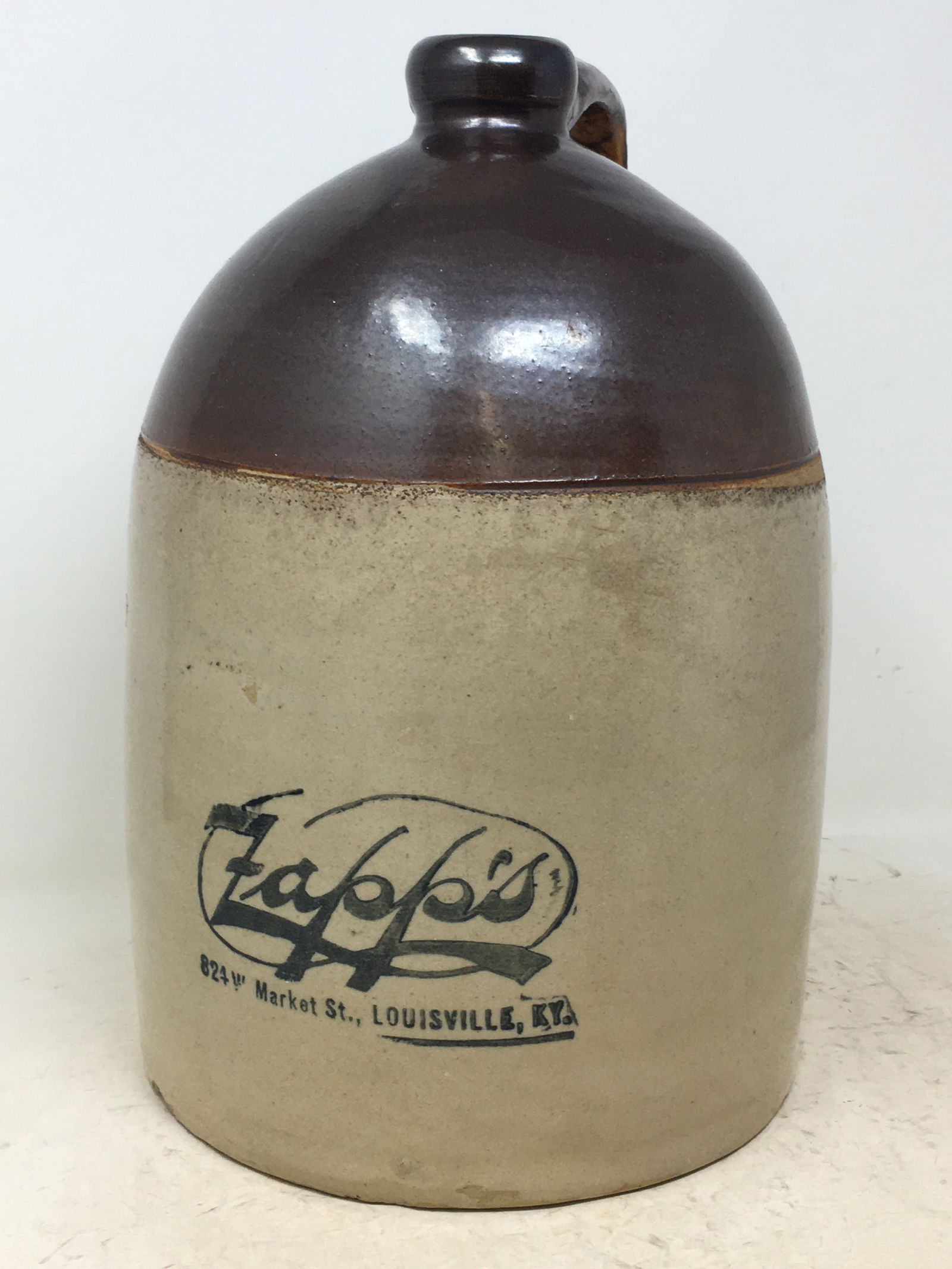 Stoneware Advertising Jug, Zapp's, Louisville Ky. 13"H (1 of 3)