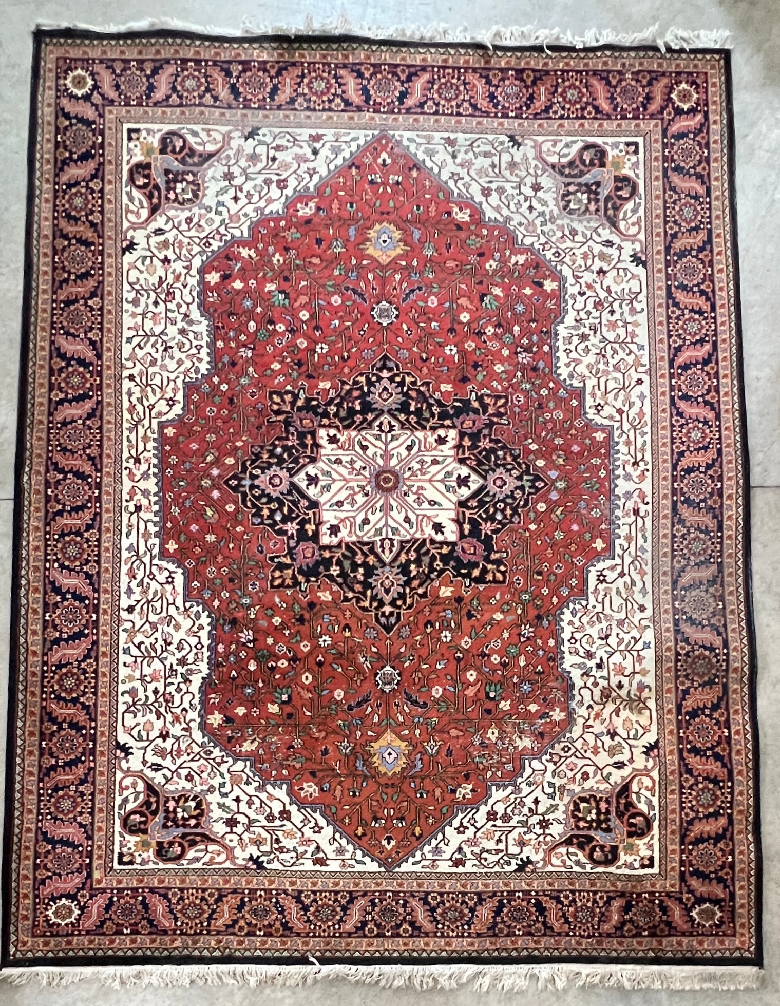 Oriental Rug, Hand Made Tabriz style, 9'X12' (1 of 11)