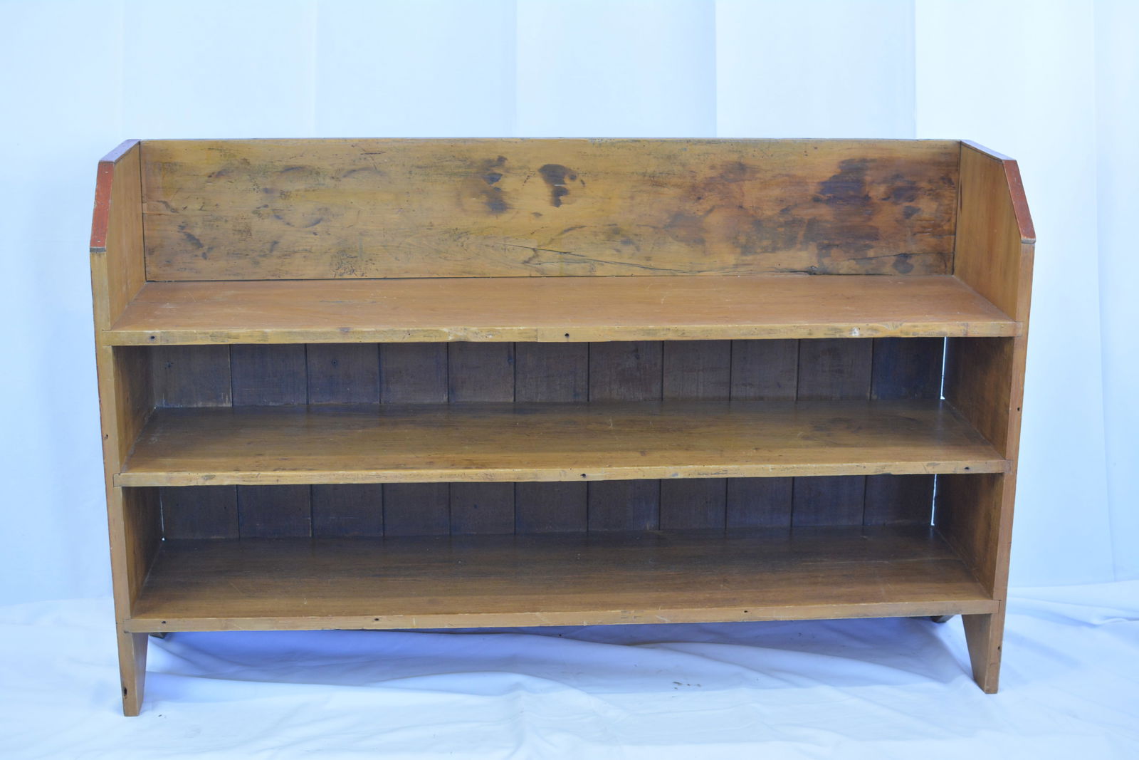 3 Tier bucket bench with mortised shelves, 54"X30"X12": 3 Tier bucket bench with mortised shelves, 54"X30"X12"