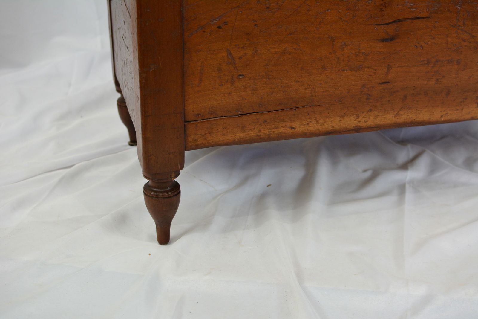 Cherry slant front sugar chest - 2