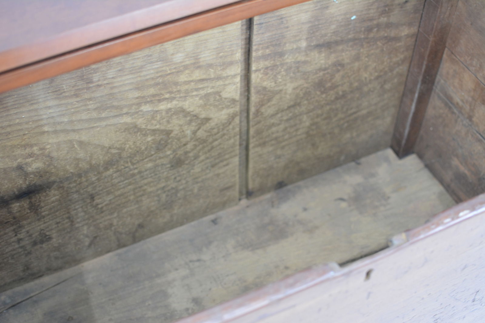 Cherry slant front sugar chest - 4