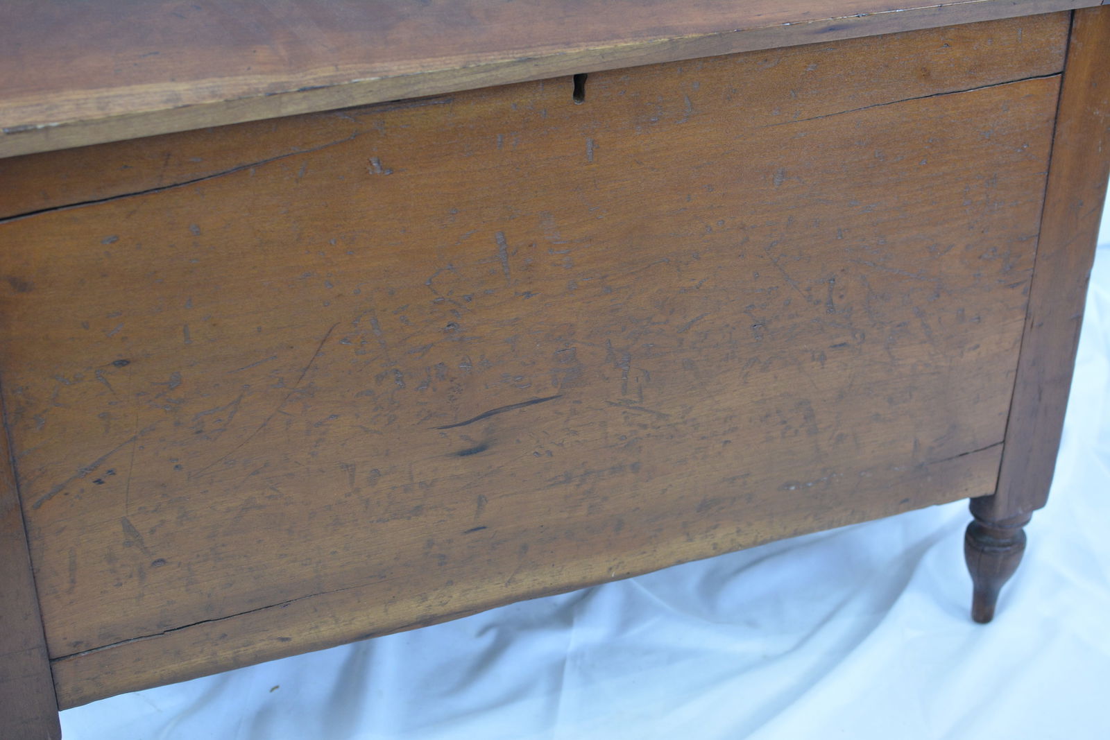 Cherry slant front sugar chest - 6