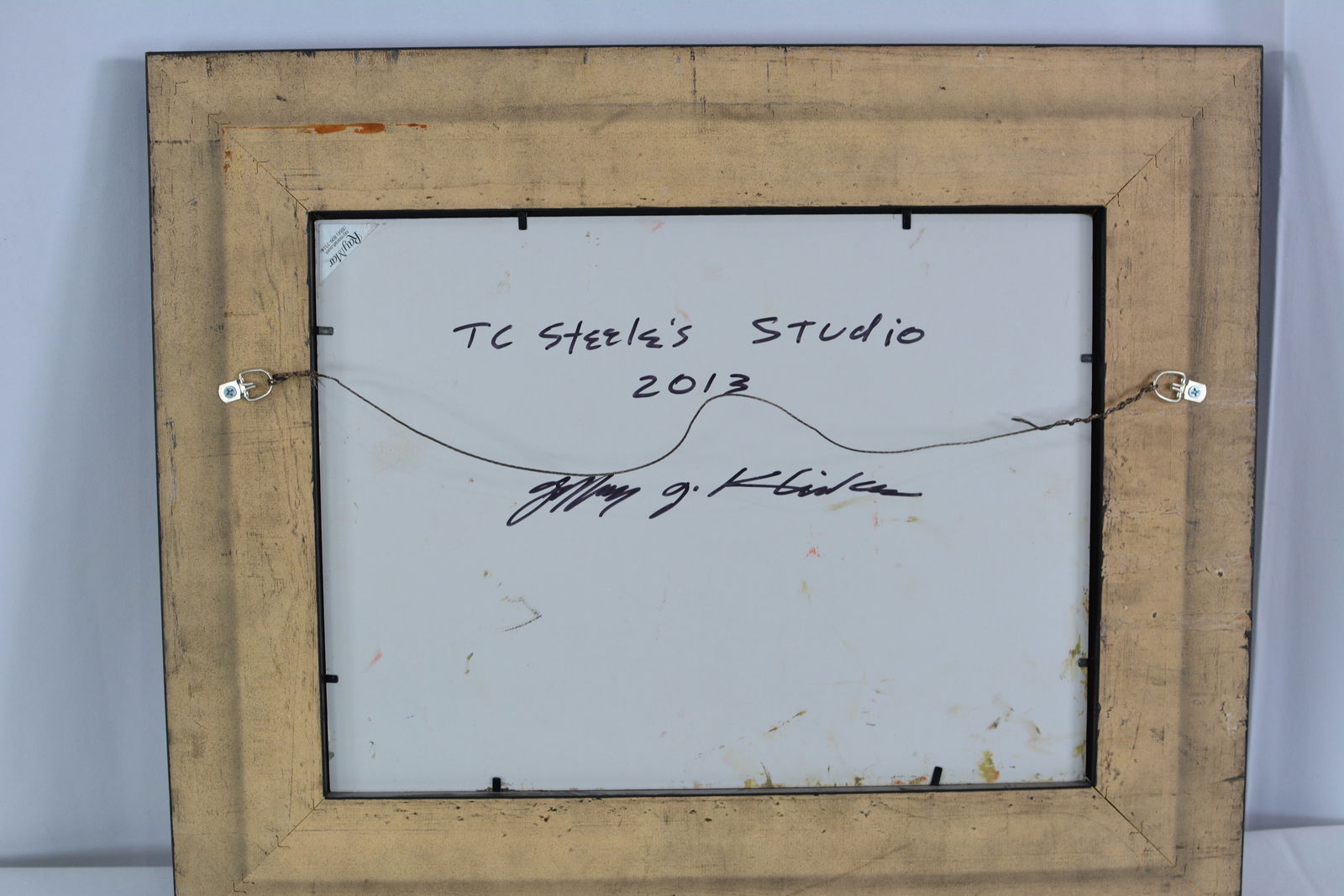 OOB signed Jeff Klinker "TC Steele's Studio" dated 2013. - 5